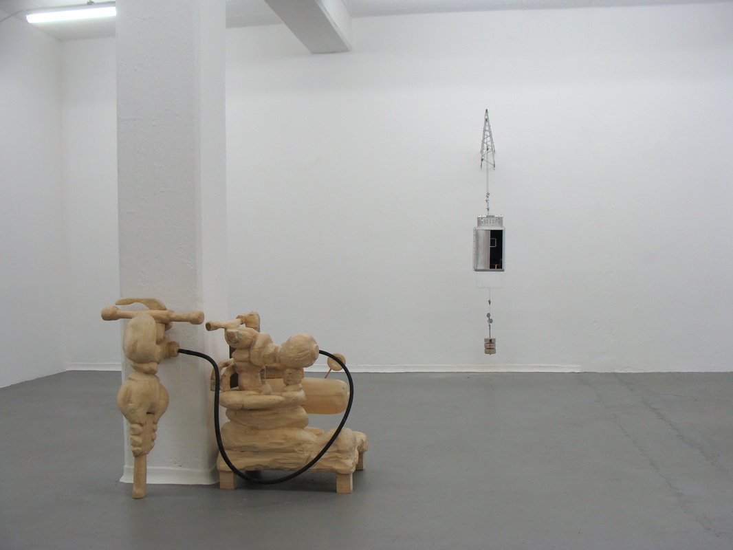 An installation view of an exhibition from the class of Prof. Richard Deacon in Sammlung Philara in Düsseldorf Reisholz, 2011